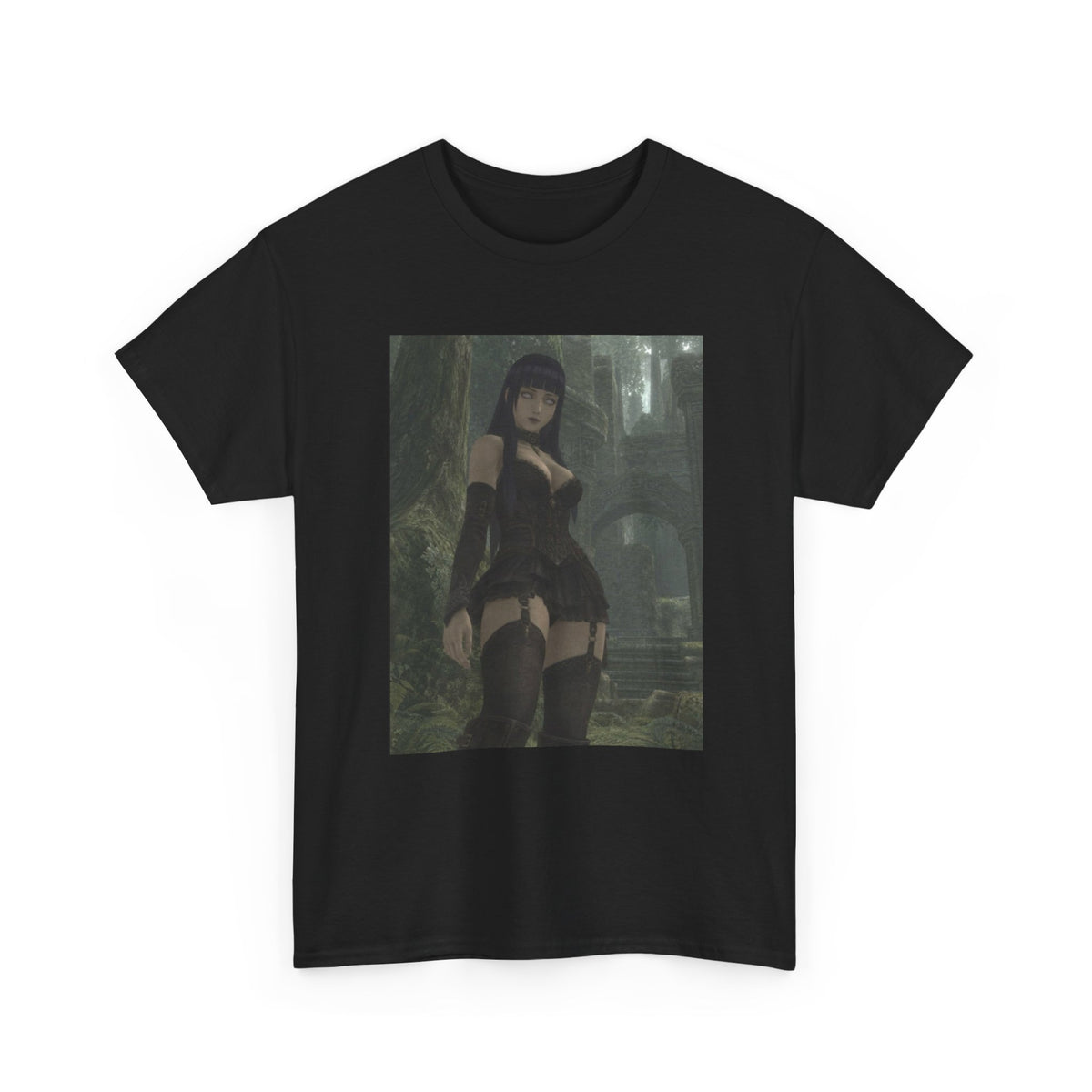 Gothic Byakugan Maiden In Ancient Ruins Tee