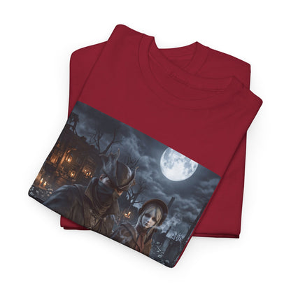 Hunters Smoking Under Moonlight
