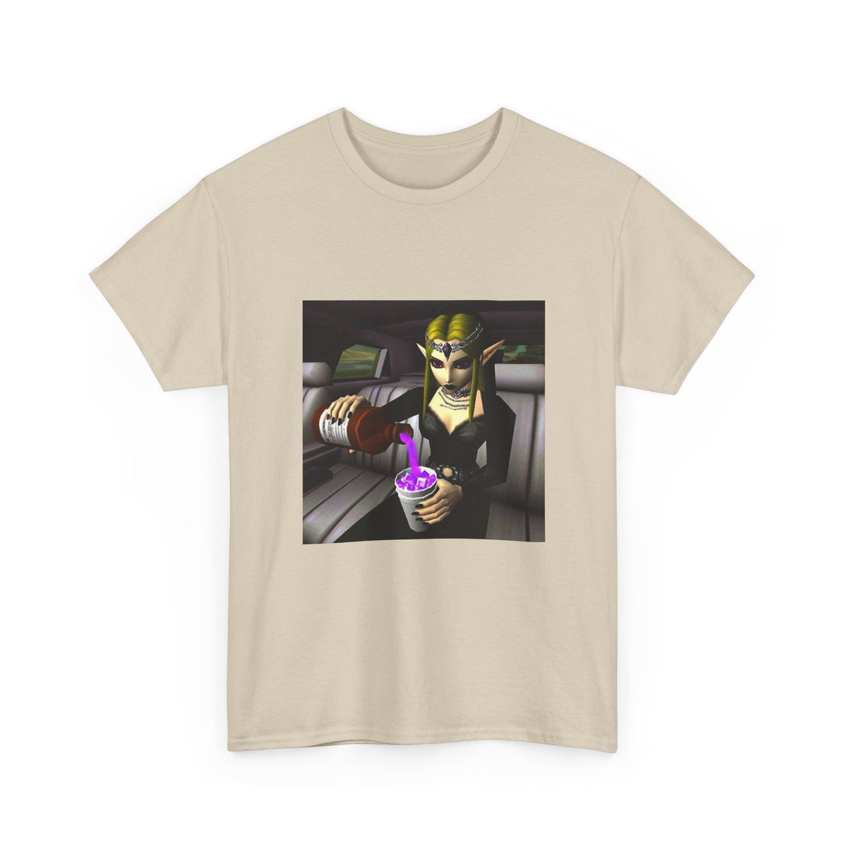 Gothic Elf Queen Pouring Purple Drank