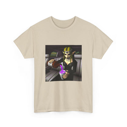 Gothic Elf Queen Pouring Purple Drank