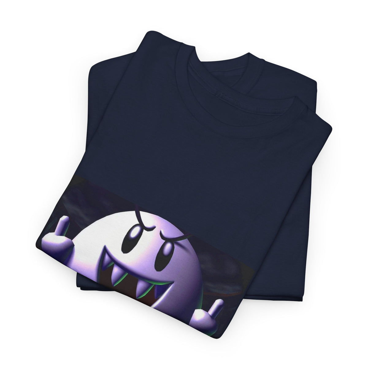 Edgy Ghost Flipping The Bird Tee