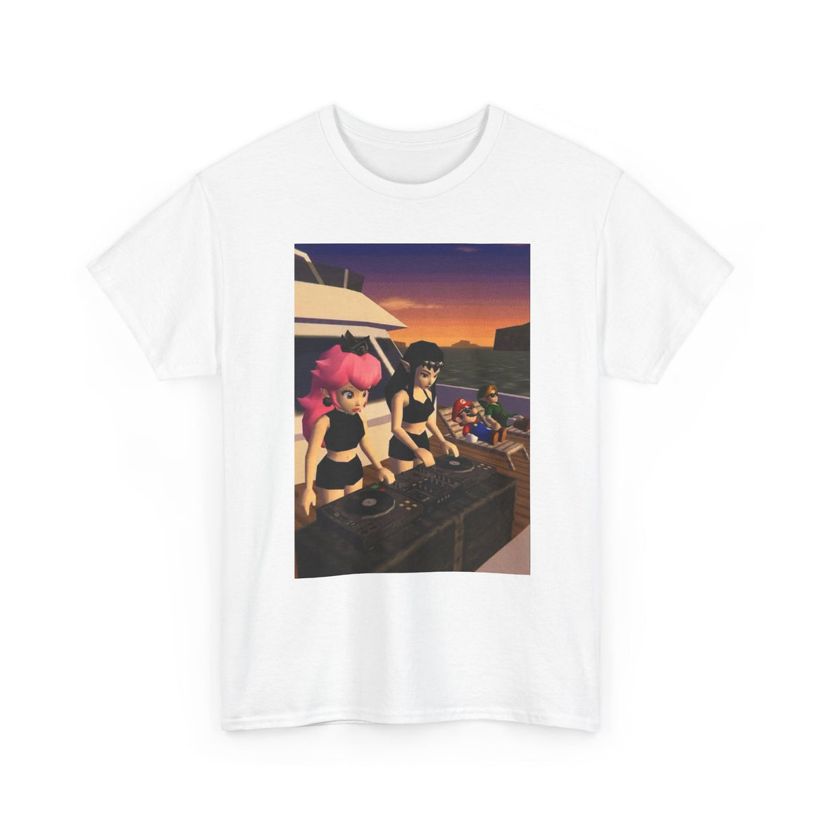 N64 Waifus DJ Yacht Party Tee