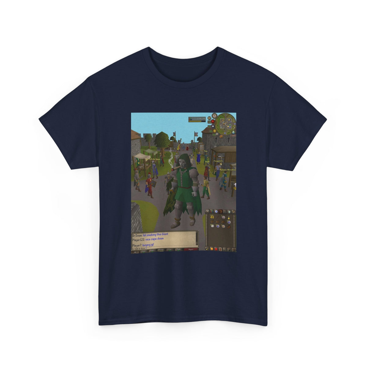 Pixelated Dr. Doom Smoking A Blunt In Gielinor