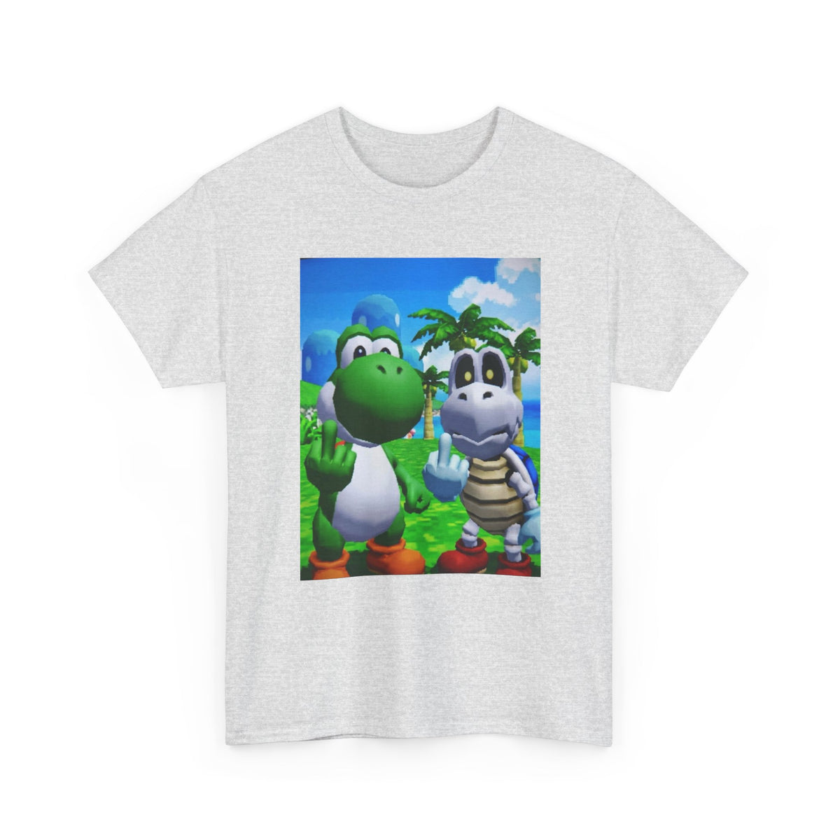 Yoshi And Dry Bones Flipping The Bird Tee