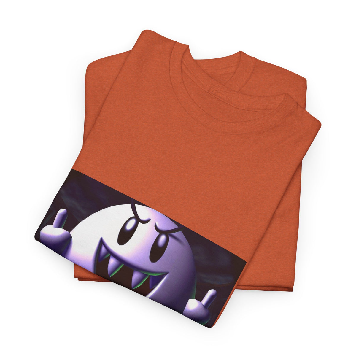 Edgy Ghost Flipping The Bird Tee