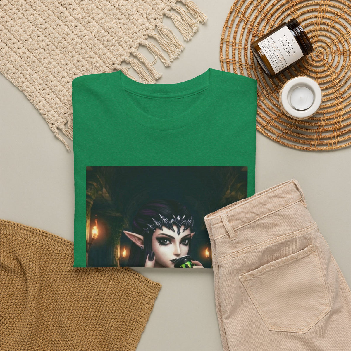 Edgy Elf Queen Flips You Off Tee