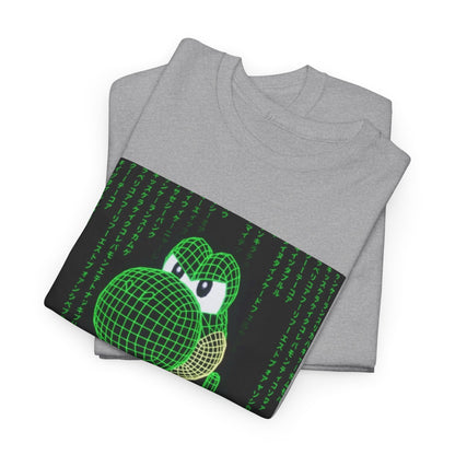 Wireframe Yoshi Flipping The Bird Tee