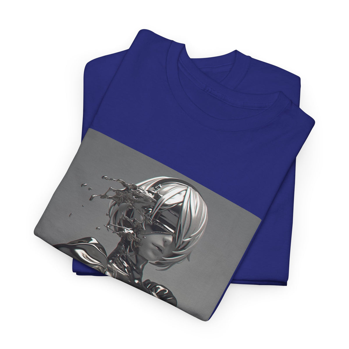 Liquid Chrome Abstract Tee