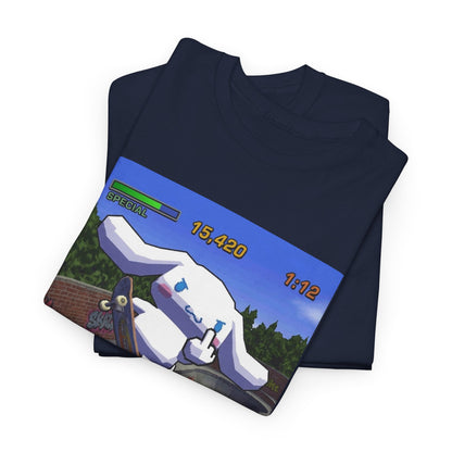 Pixel Cinnamoroll Skateboarding Middle Finger