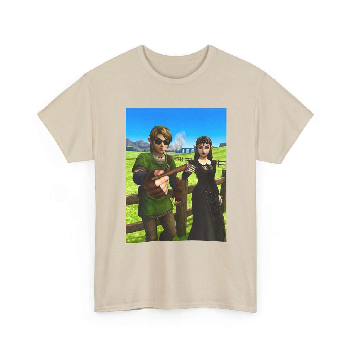 Link And Zelda Passing A Blunt Tee