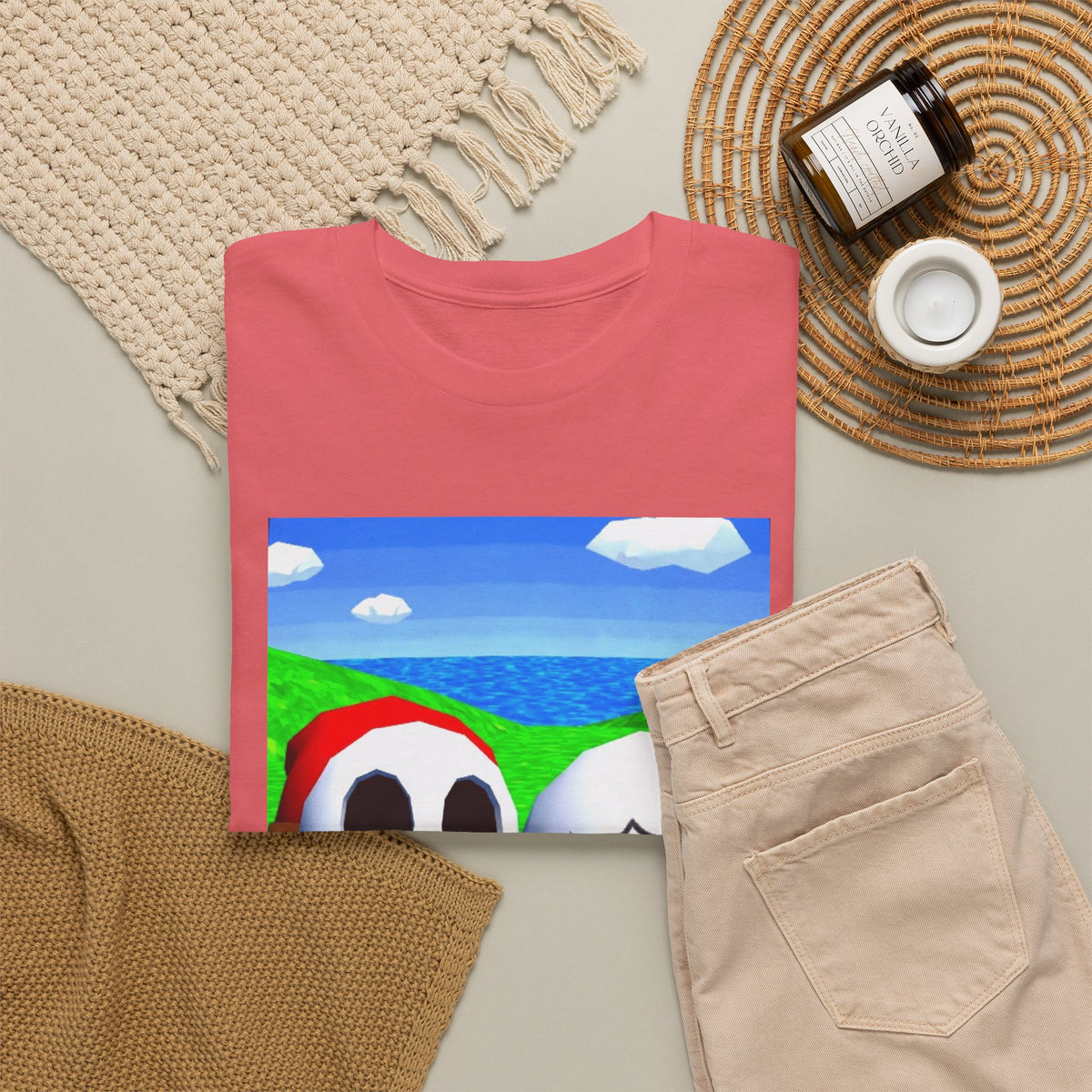 Shy Guy And Boo Flipping Off Tee (Design 5)