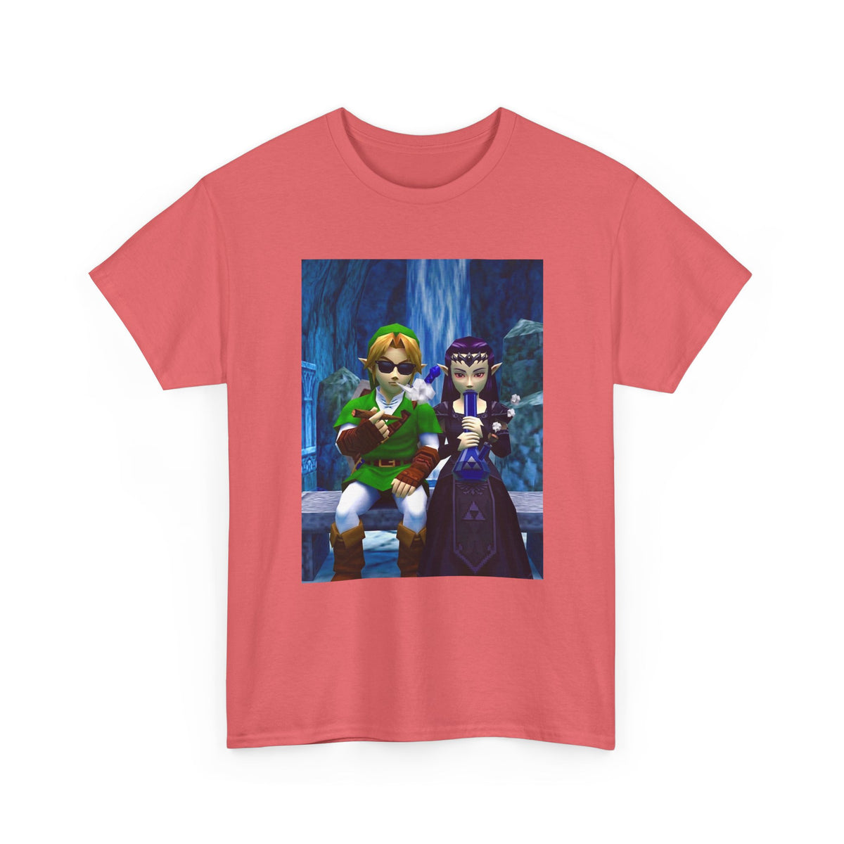Hero and Princess Taking A Hit Tee