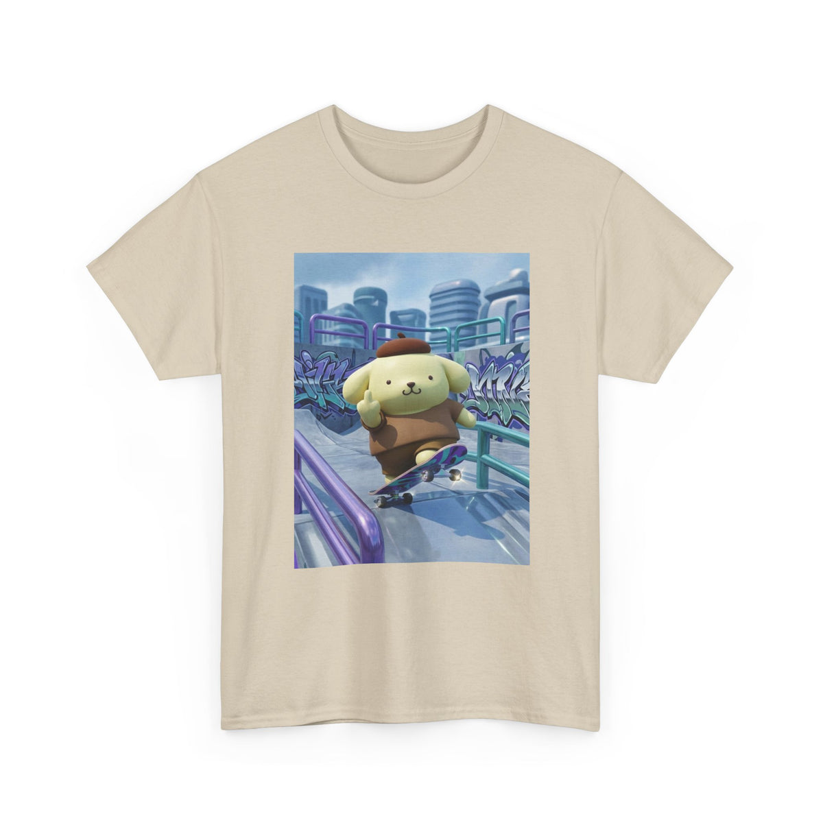 Pompompurin Flipping Off On Skateboard