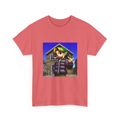 Edgy Hero Smoking And Flipping The Bird Tee