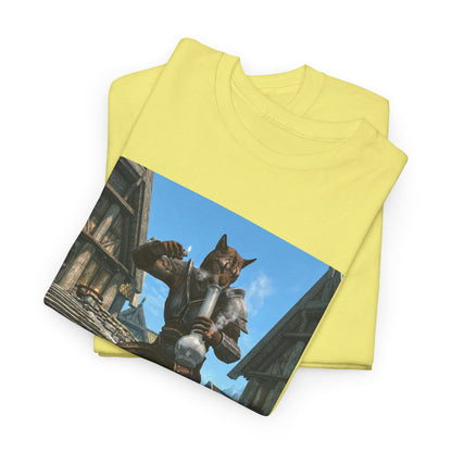 Neon Leaf Whisper Graphic Tee