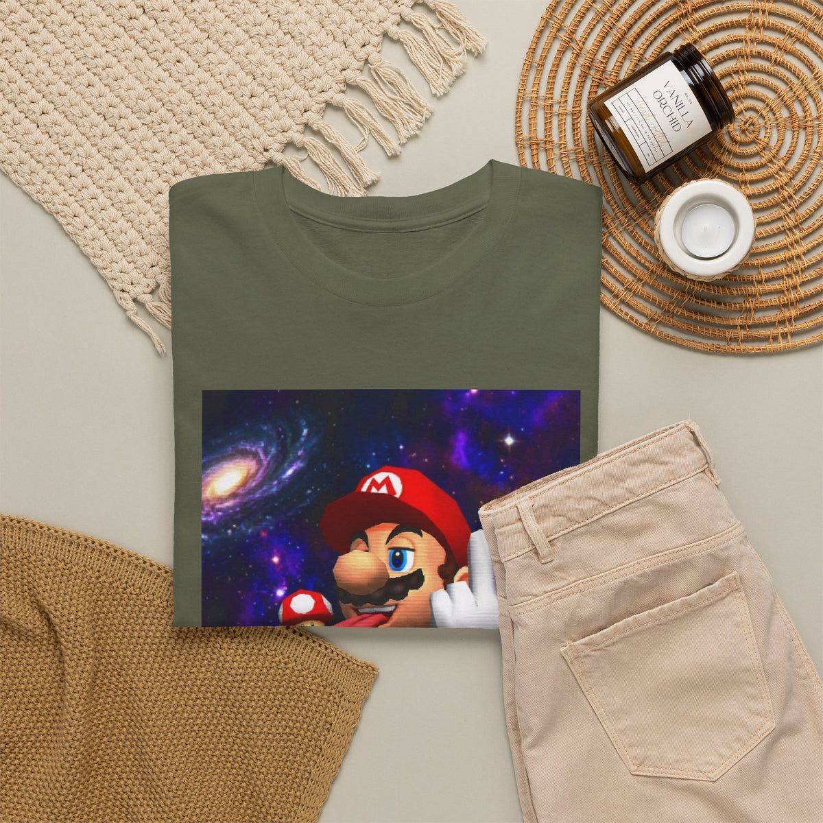 Mushroom-Tripping Plumber Gives The Finger Tee