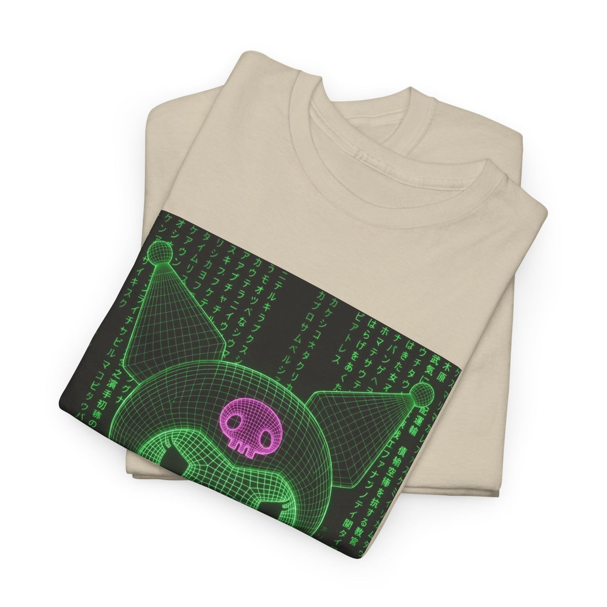 Wireframe Kuromi Flipping The Bird Tee