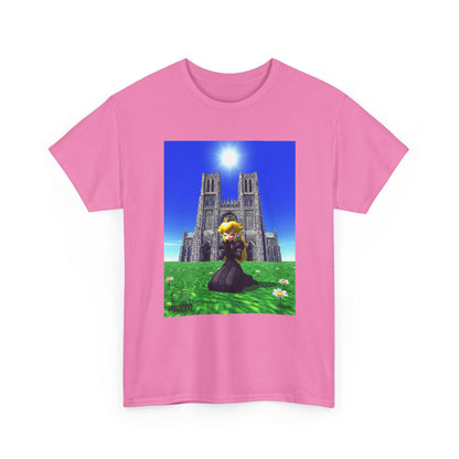 Goth Princess Peach Praying At Cathedral