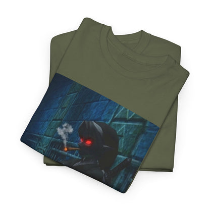 Dark Elf Smoking Blunt In Dungeon Tee
