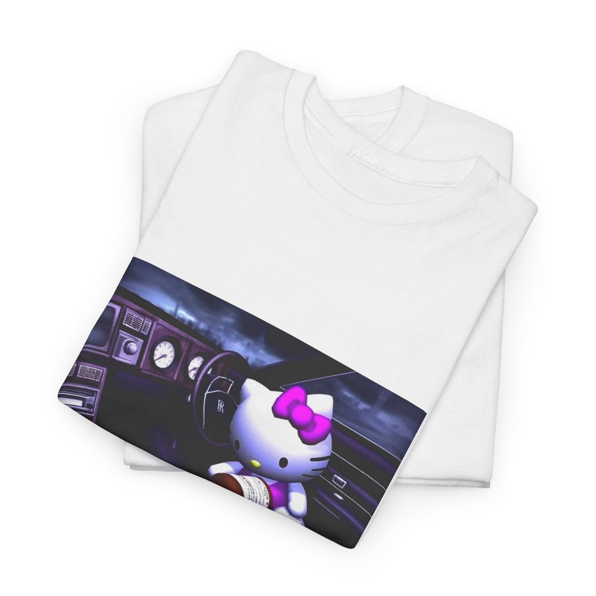 Hello Kitty Pours Lean In Car Tee