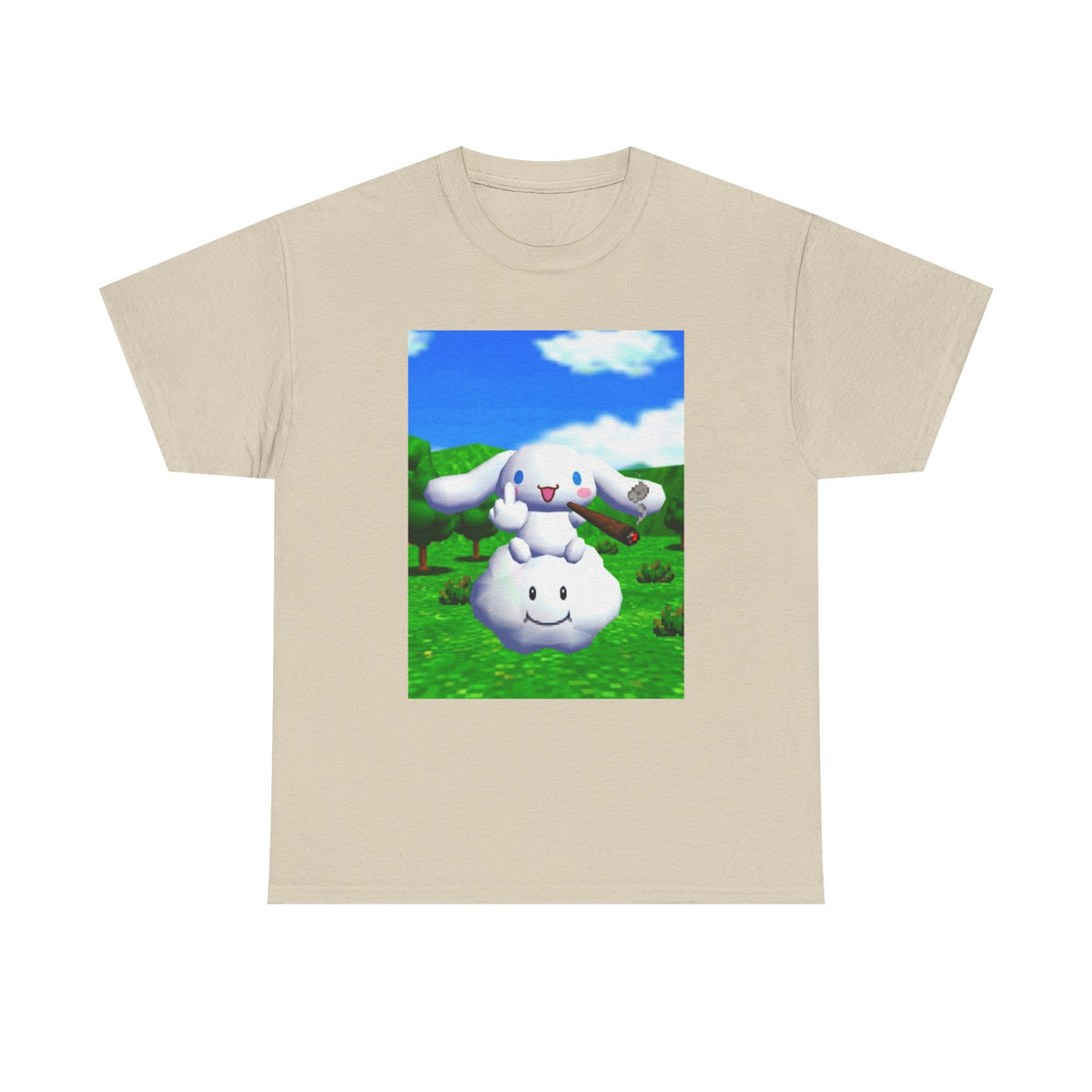 Cinnamoroll Bunny Flipping The Bird Tee