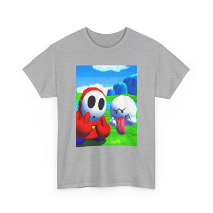 Shy Guy And Boo Flipping The Bird Tee