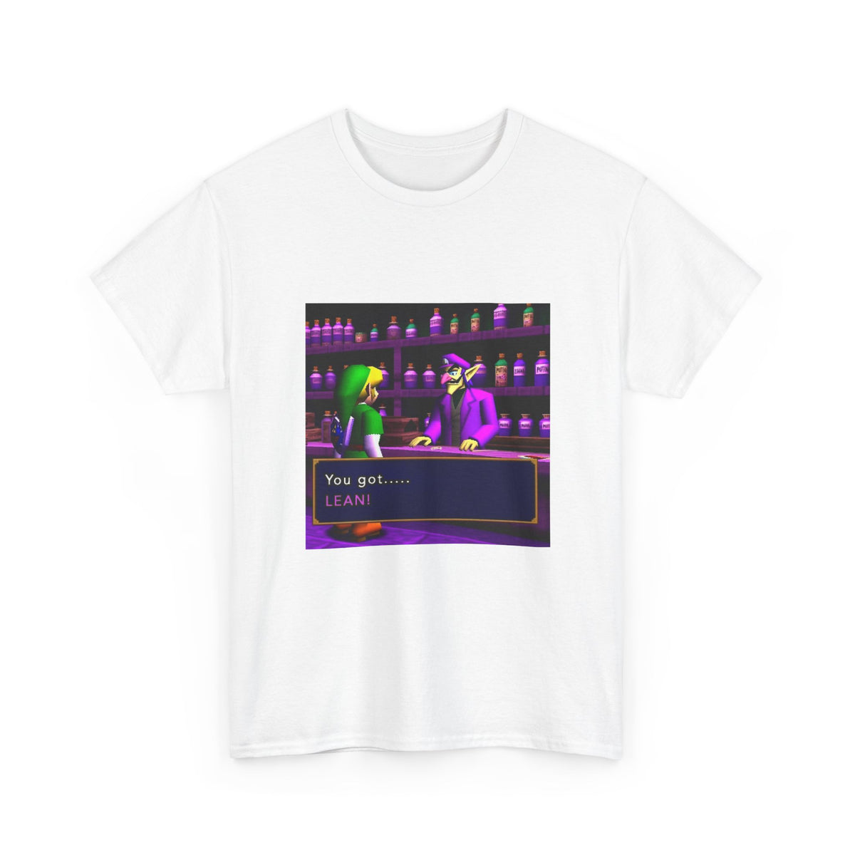 Link Gets Lean From Waluigi Tee