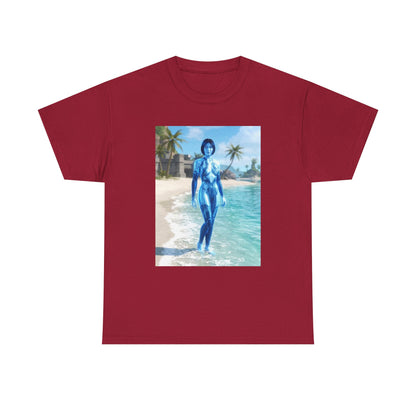 Cortana On Tropical Beach Tee