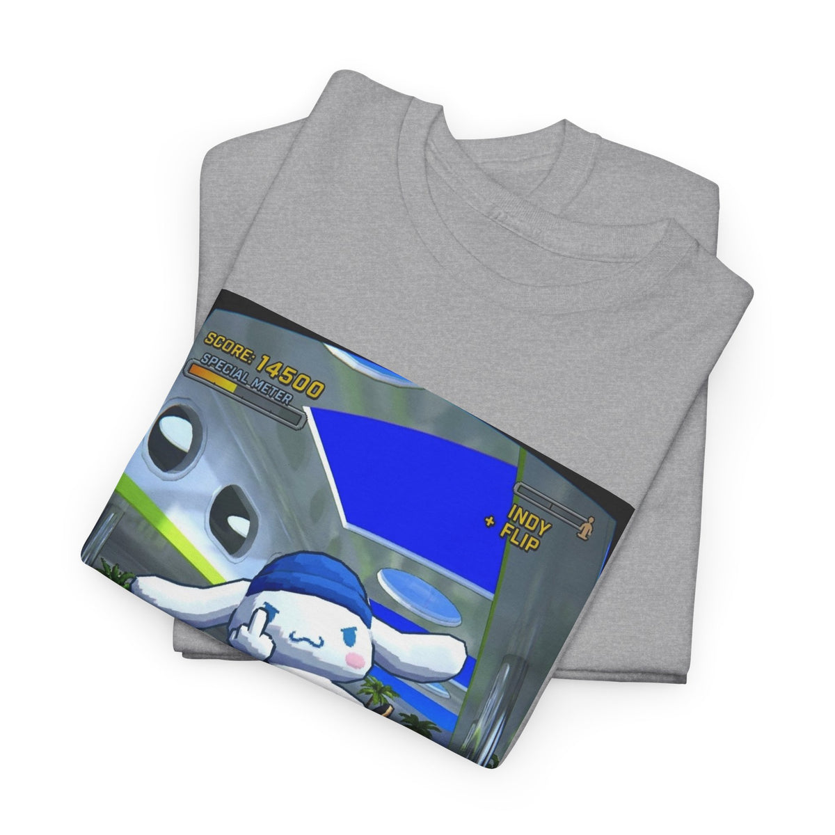 Skater Cloud Dog Flipping Bird Tee
