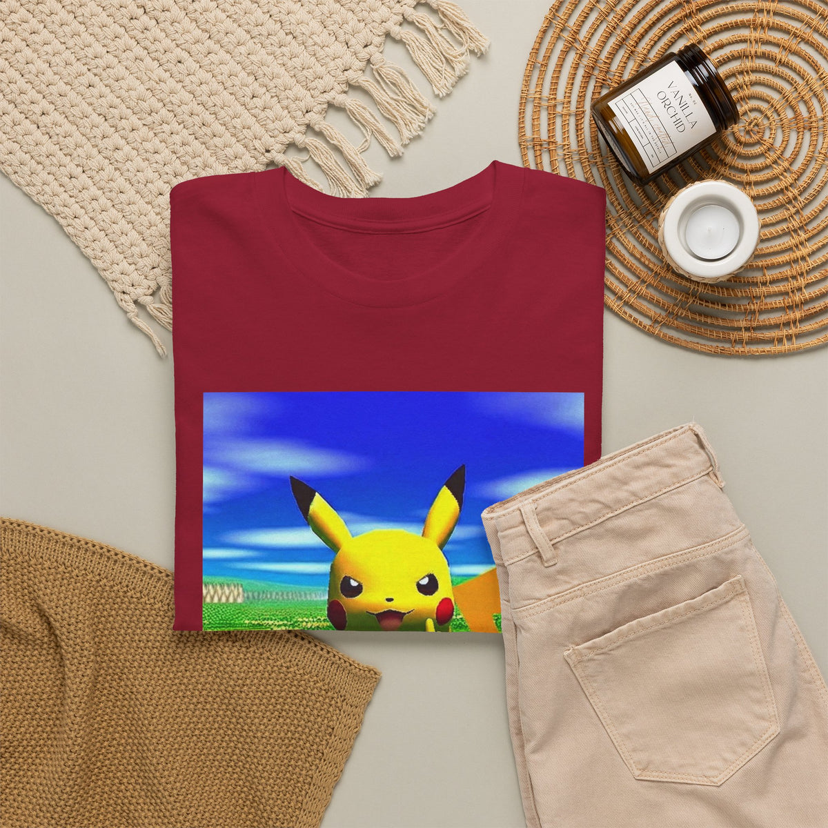 Pikachu Giving The Finger On A Bench