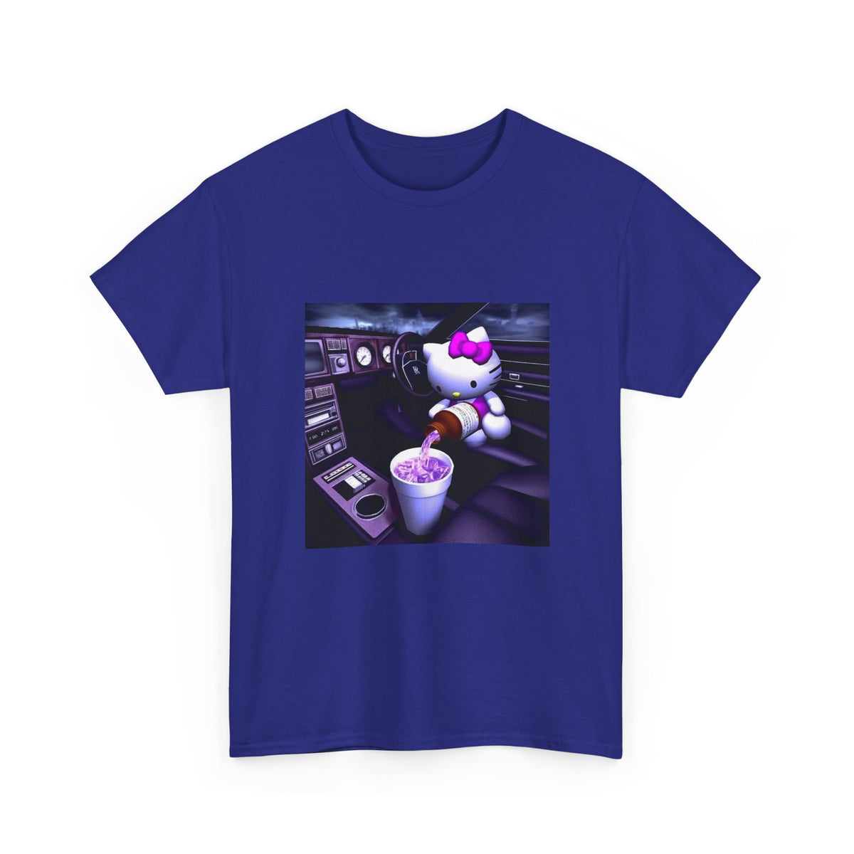 Hello Kitty Pours Lean In Car Tee