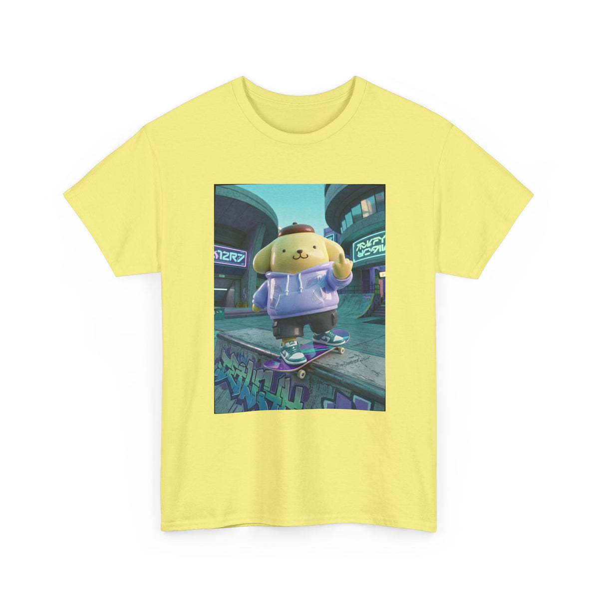 Pompompurin Skater Flipping The Bird