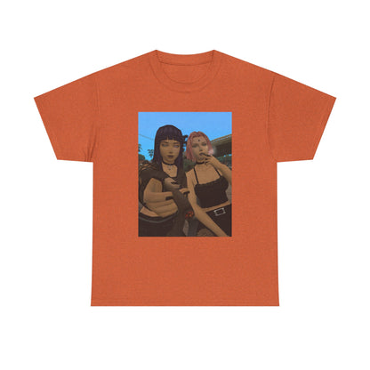 Goth Gamer Girls Sharing A Blunt Tee