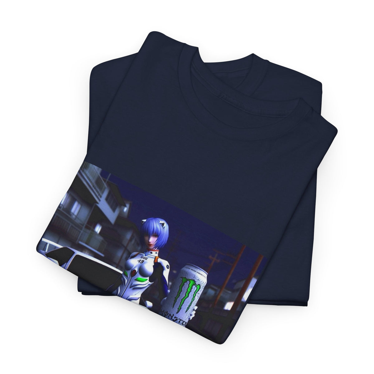 Rei Ayanami With Monster Energy Car