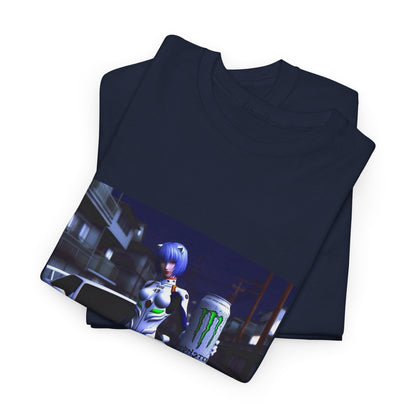 Rei Ayanami With Monster Energy Car