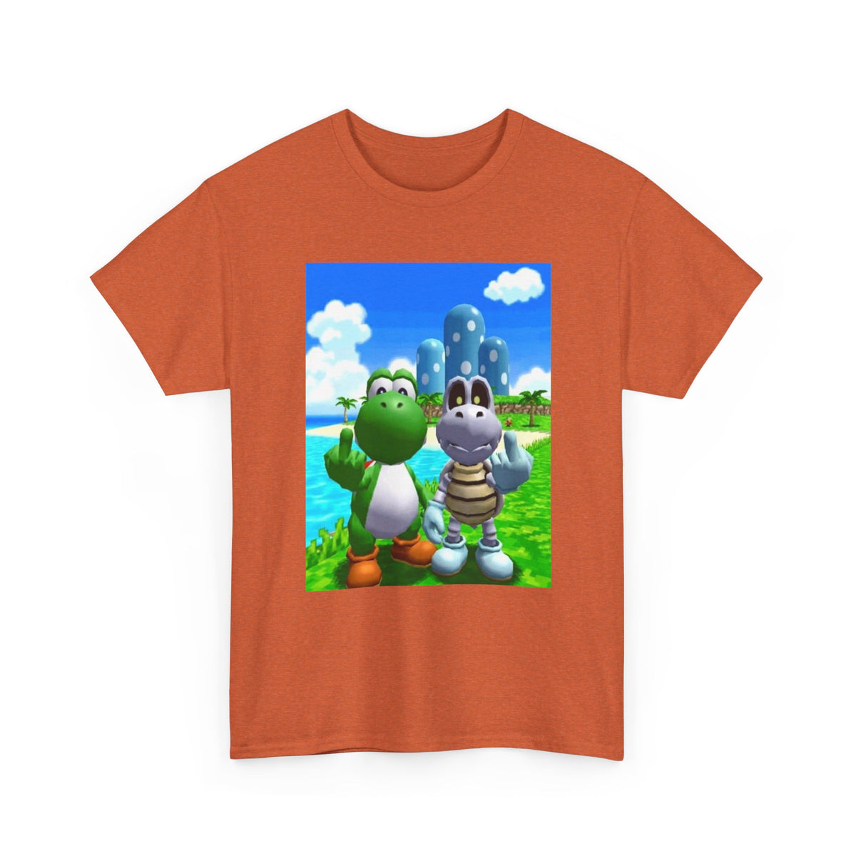 Yoshi And Dry Bones Flipping The Bird (Design 3)