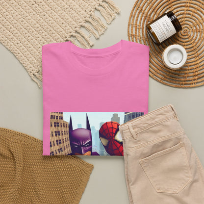 Batman Smoking, Spidey With Stacks Tee