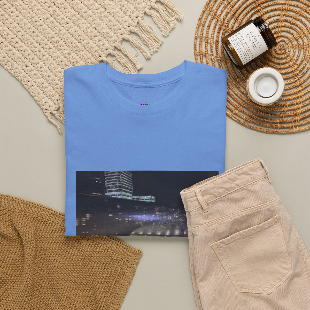 Space Station Floating Above Earth Tee