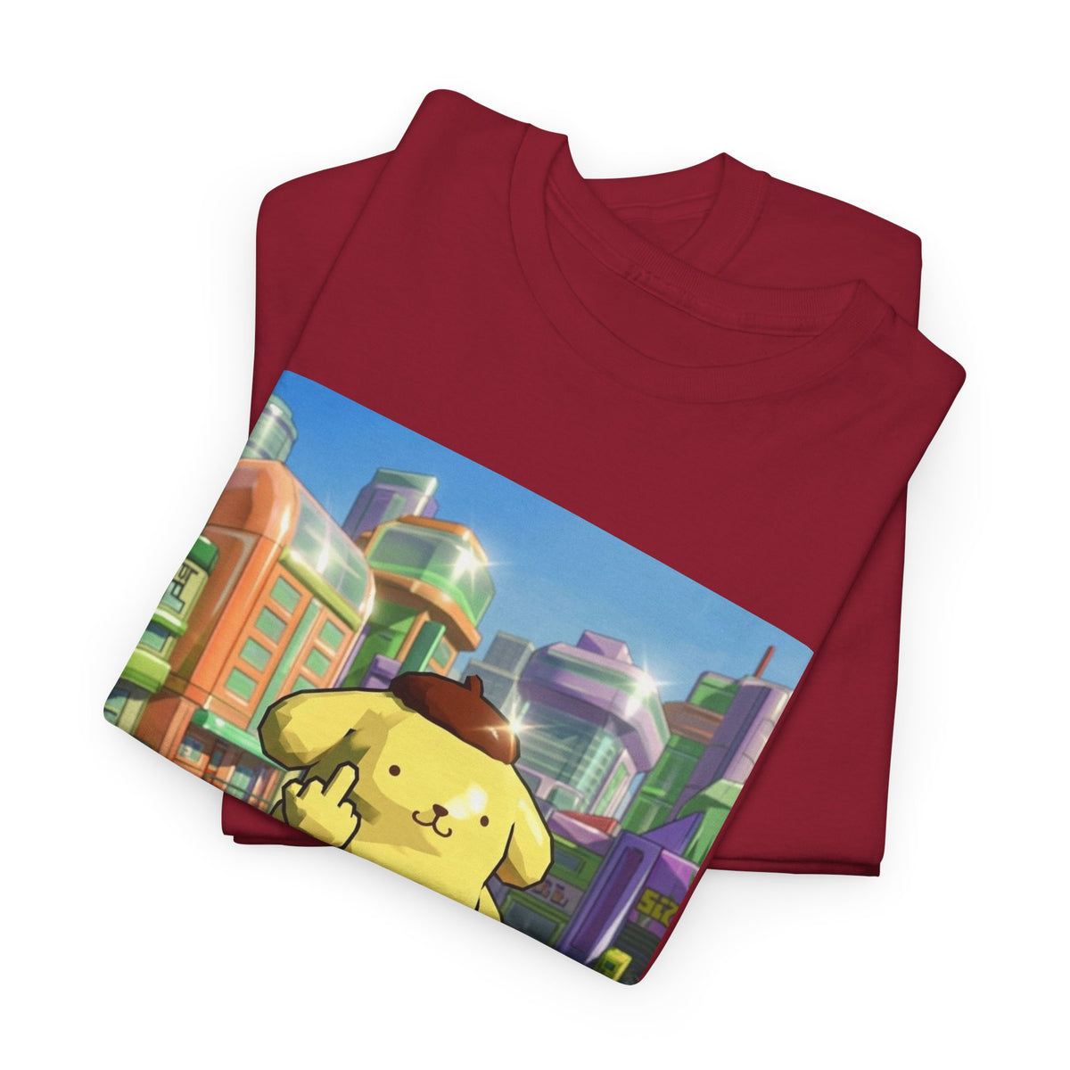 Pompompurin Flipping Bird Skate Park Tee