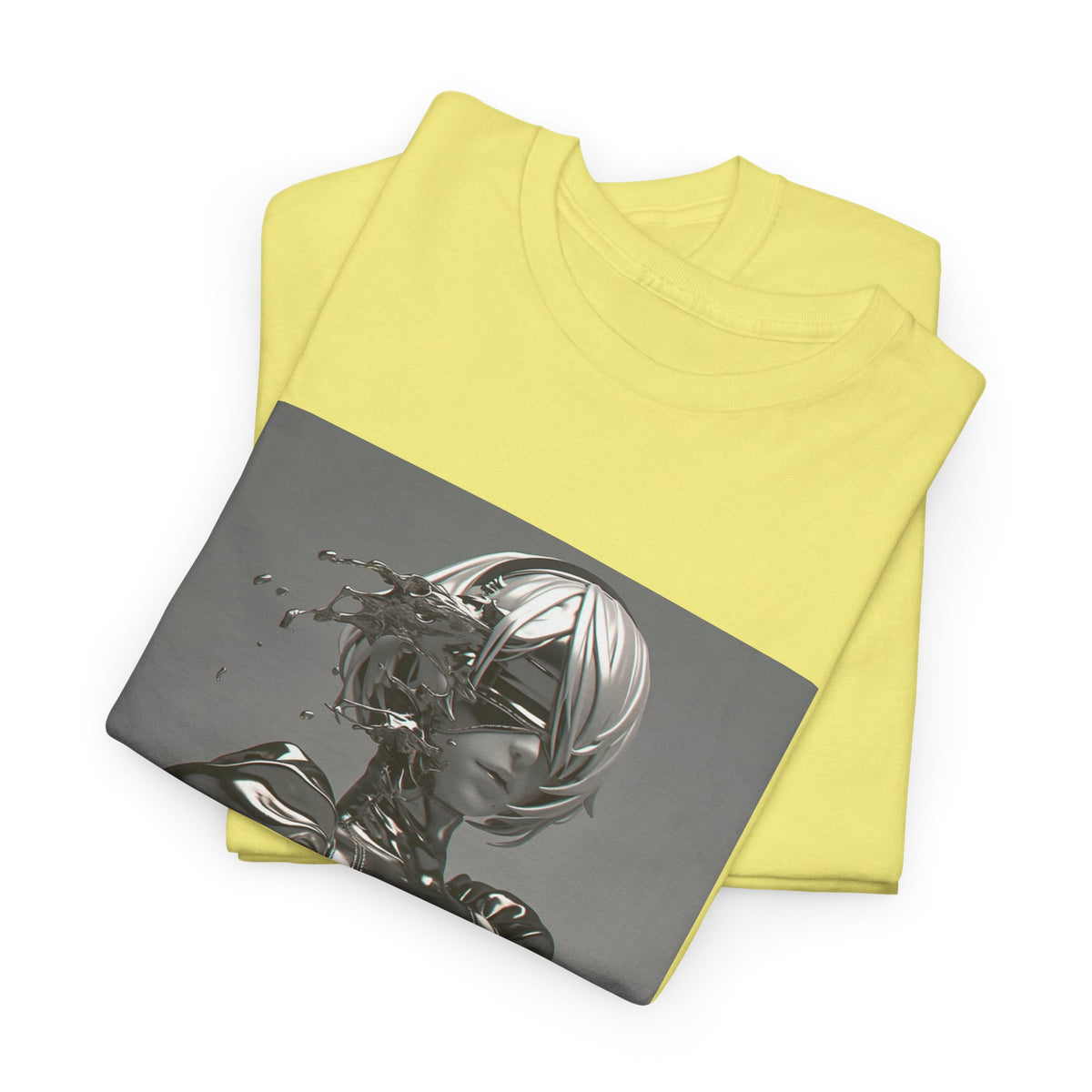 Liquid Chrome Abstract Tee