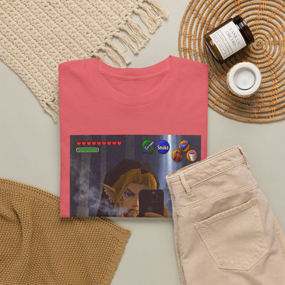 Edgy Link Smoking Selfie Tee