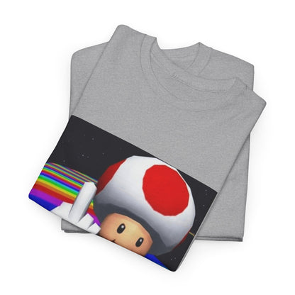 Toad Flipping The Bird On Rainbow Road Tee