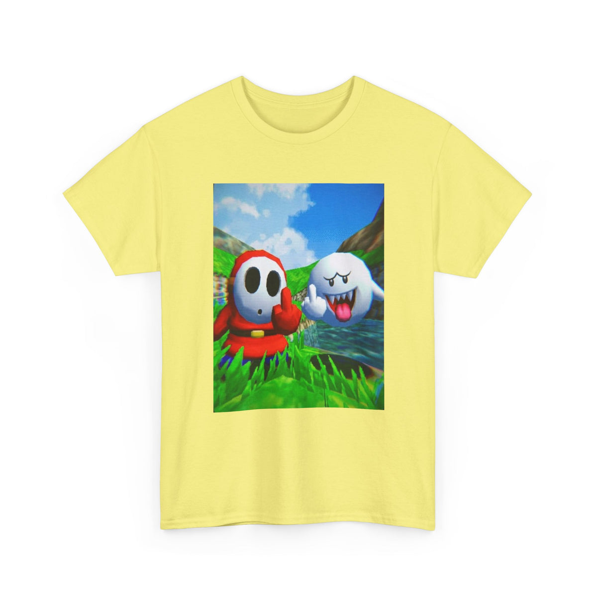 Shy Guy And Boo Flipping Off Tee
