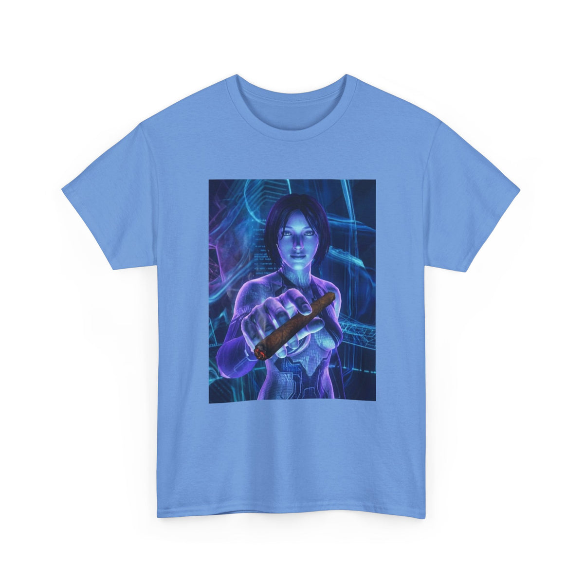 Cybernetic Woman Offers Lit Cigar Tee