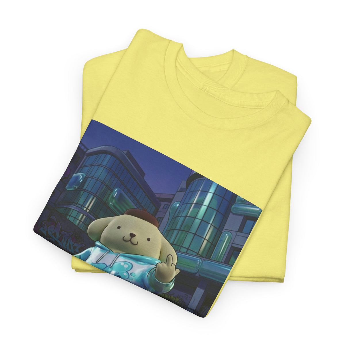 Pompompurin Flips Off In Skateshop City