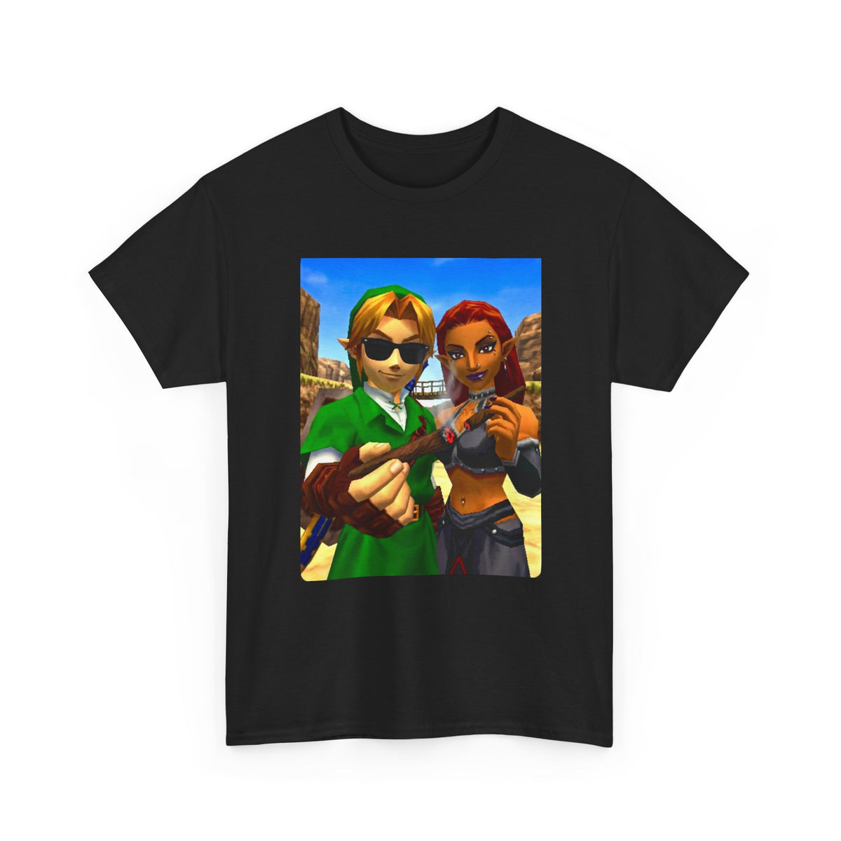 Link And Gerudo Blazing Out West Tee