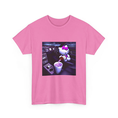 Hello Kitty Pours Lean In Car Tee