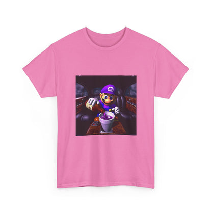 Waluigi Pouring Purple Drank In Limo Tee
