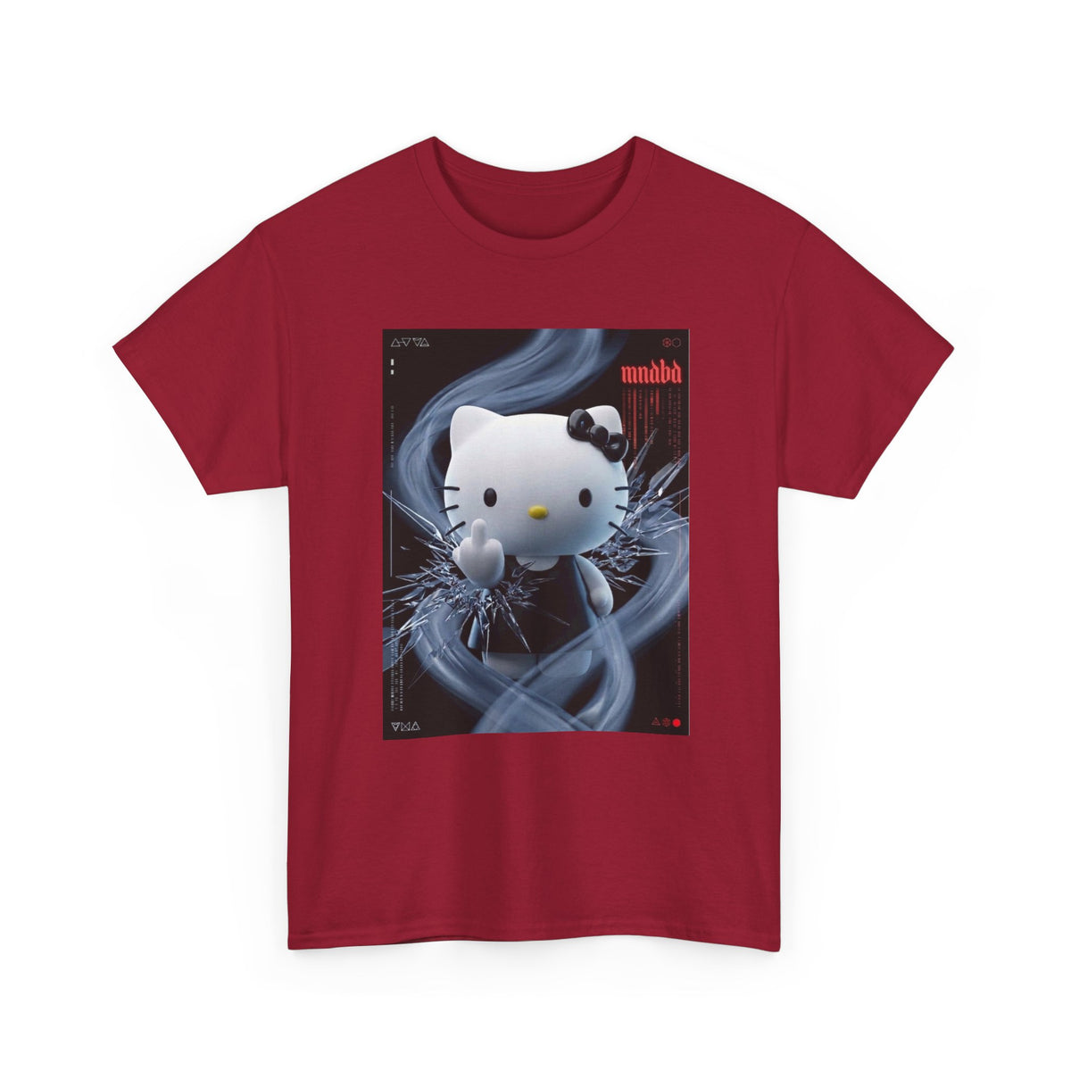 Edgy Hello Kitty Giving Middle Finger Tee