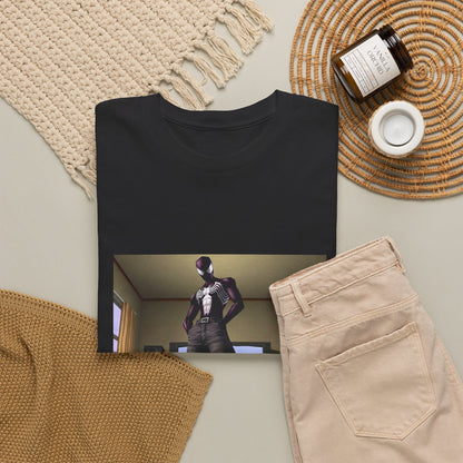 Black Suited Hero Chilling In His Room